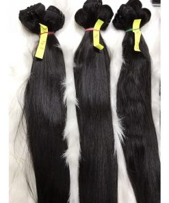 Vietnamese double drawn natural straight weft hair