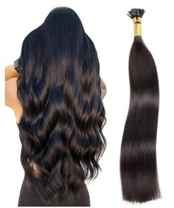 Virgin raw human hair extensions