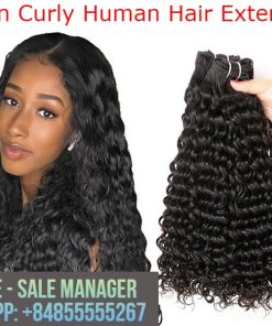 Virgin-curly-human-hair-extension