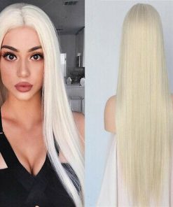 Virgin blonde human hair extensions