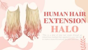 human hair extension HALO