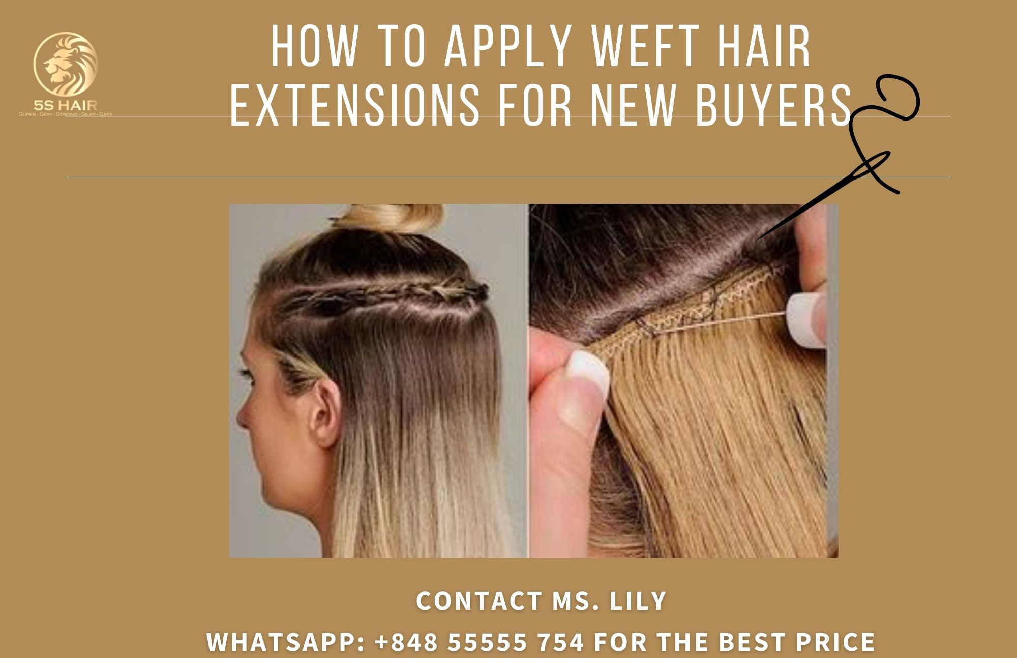 How to apply weft hair extensions for new buyers