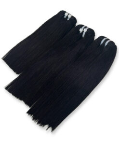 Natural color bone straight hair bundles