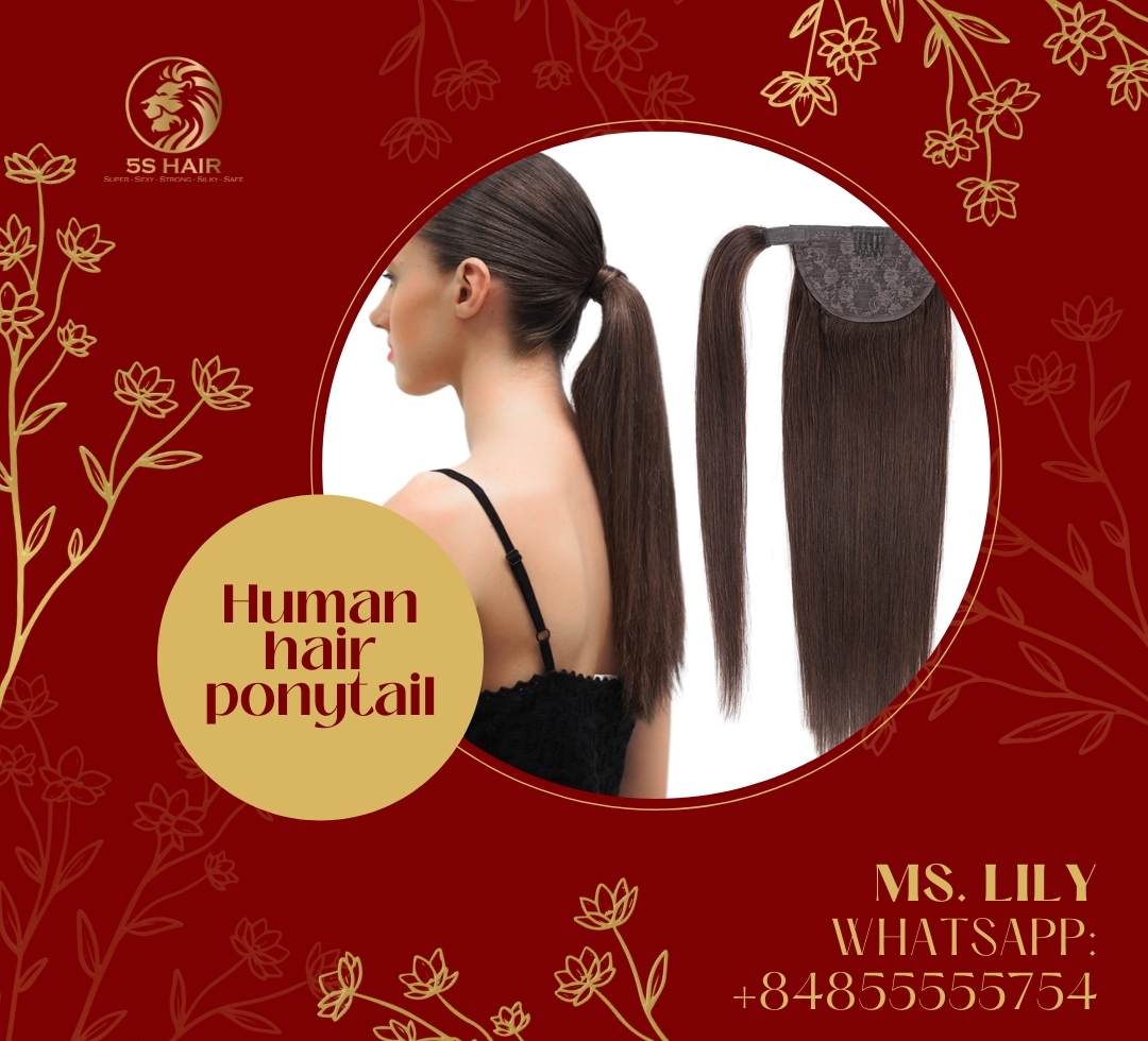 Human hair ponytail wrap - a great hair extension products for you