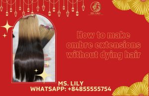 how to make ombre extensions without dying hair 1