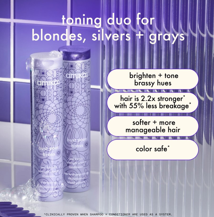 Amika Bust Your Brass Shampoo