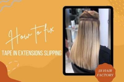 How to fix tape in extensions slipping at home