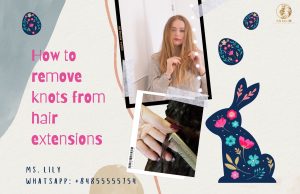 how to remove knots from hair extensions 1