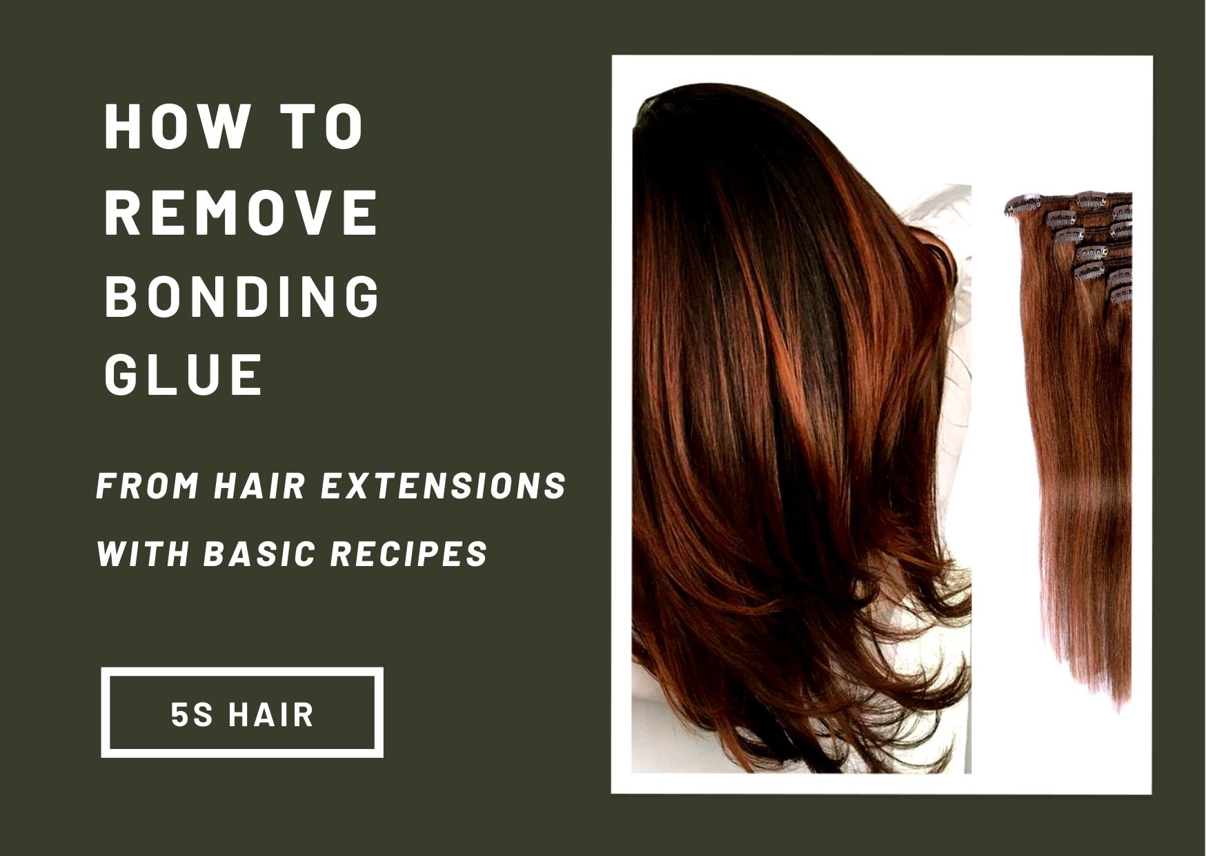 How to remove bonding glue from hair extensions with basic recipes