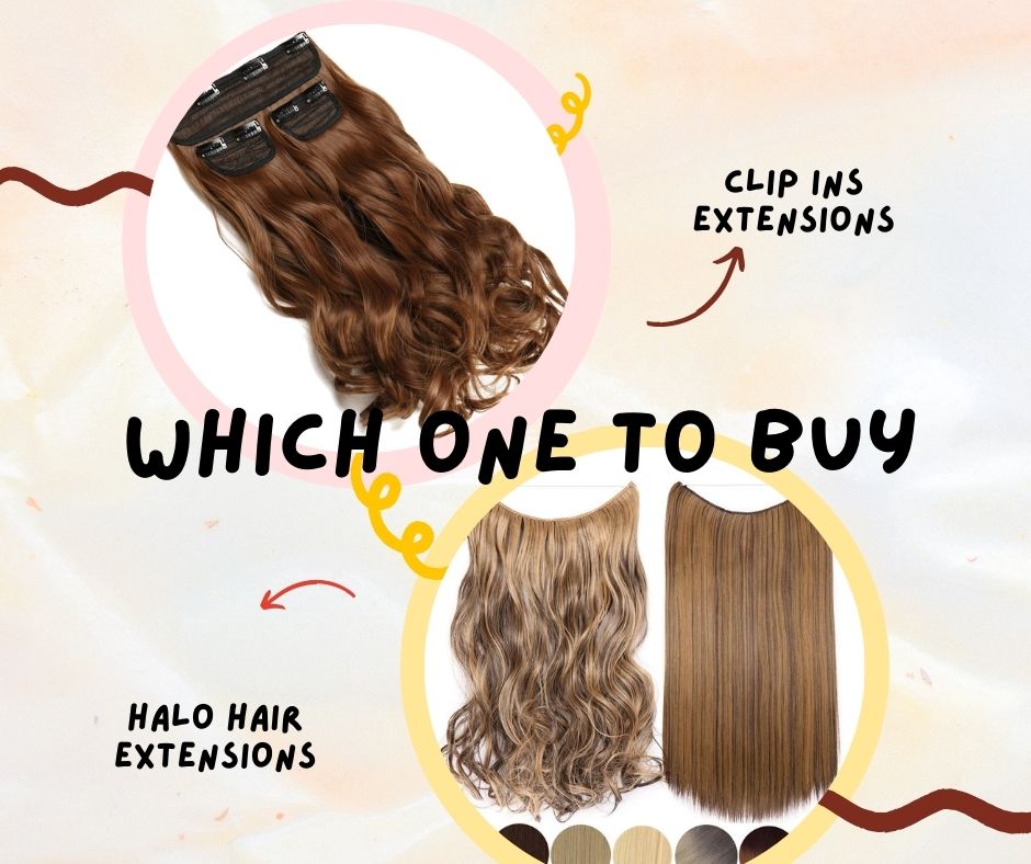Halo hair extensions vs clip ins extensions: which one to buy