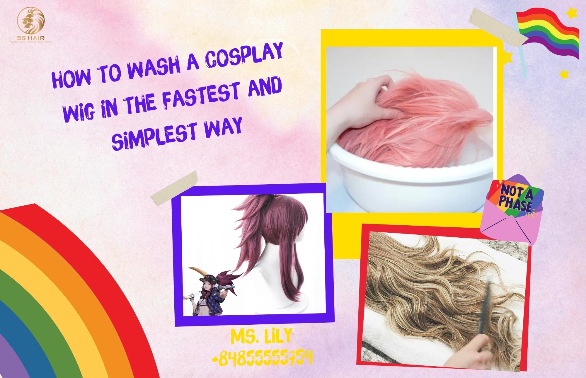 how to wash a wig cosplay