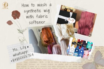 How to wash a synthetic wig with fabric softener: Things to note