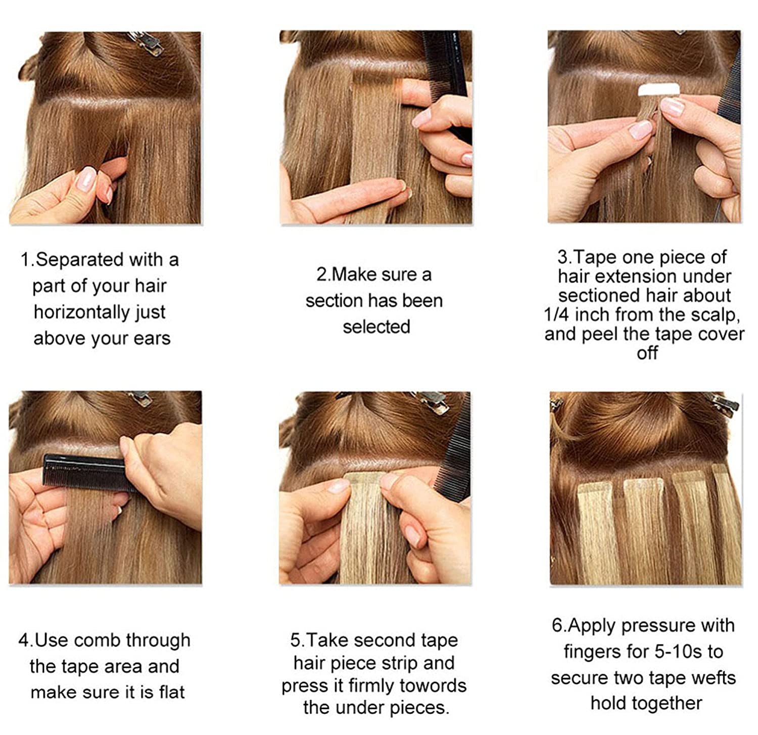 The Right Placement Of Tape In Hair Extensions On Your Head