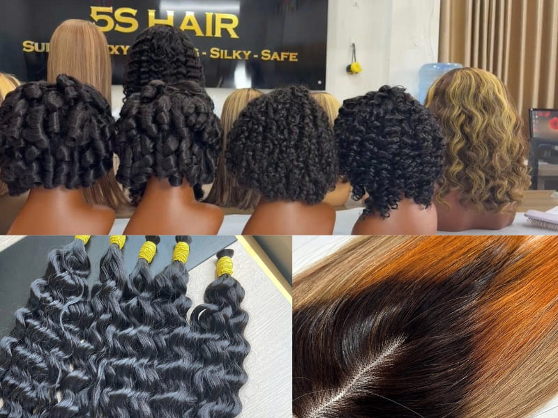 5S Hair Factory provides wholesale Vietnamese human hair, with flexible order quantities