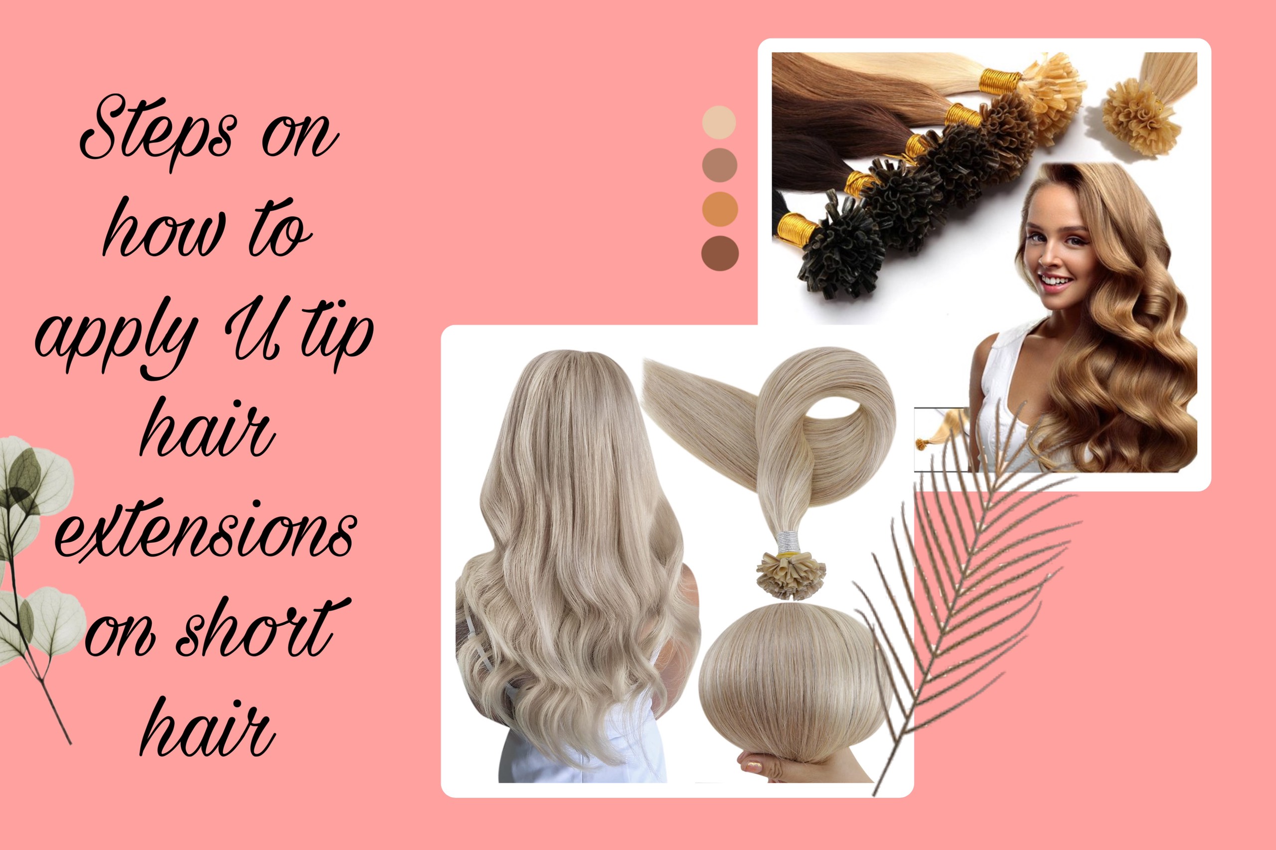 U tip shop hair extensions application