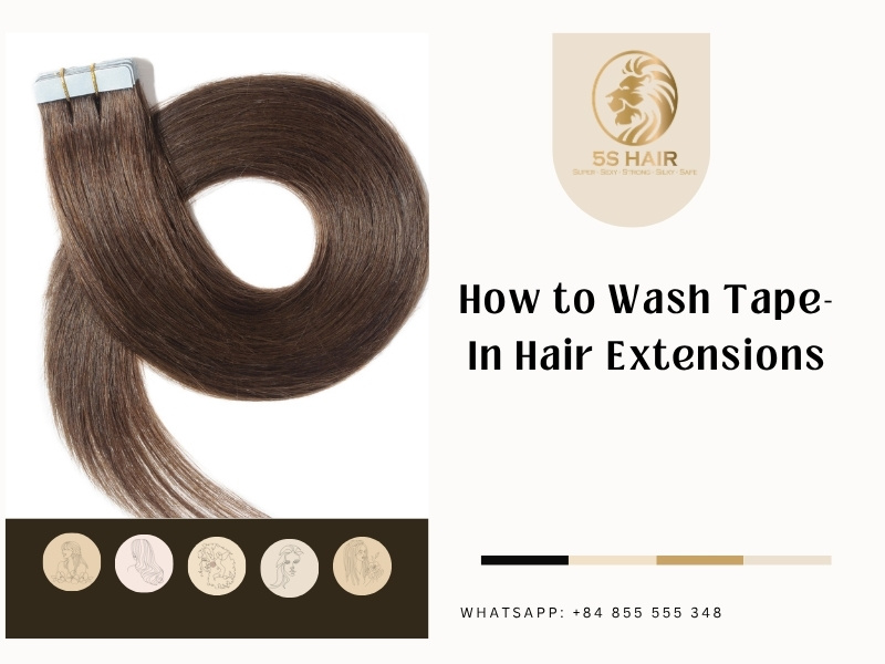 how to wash tape in hair extensions