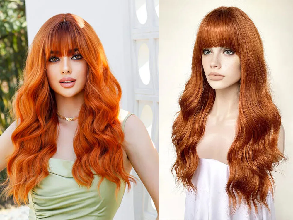 Wavy Ginger Hair Wig