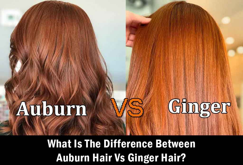 What are the differences between auburn vs ginger hair colors?
