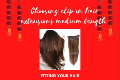Choosing clip in hair extensions medium length fitting your hair