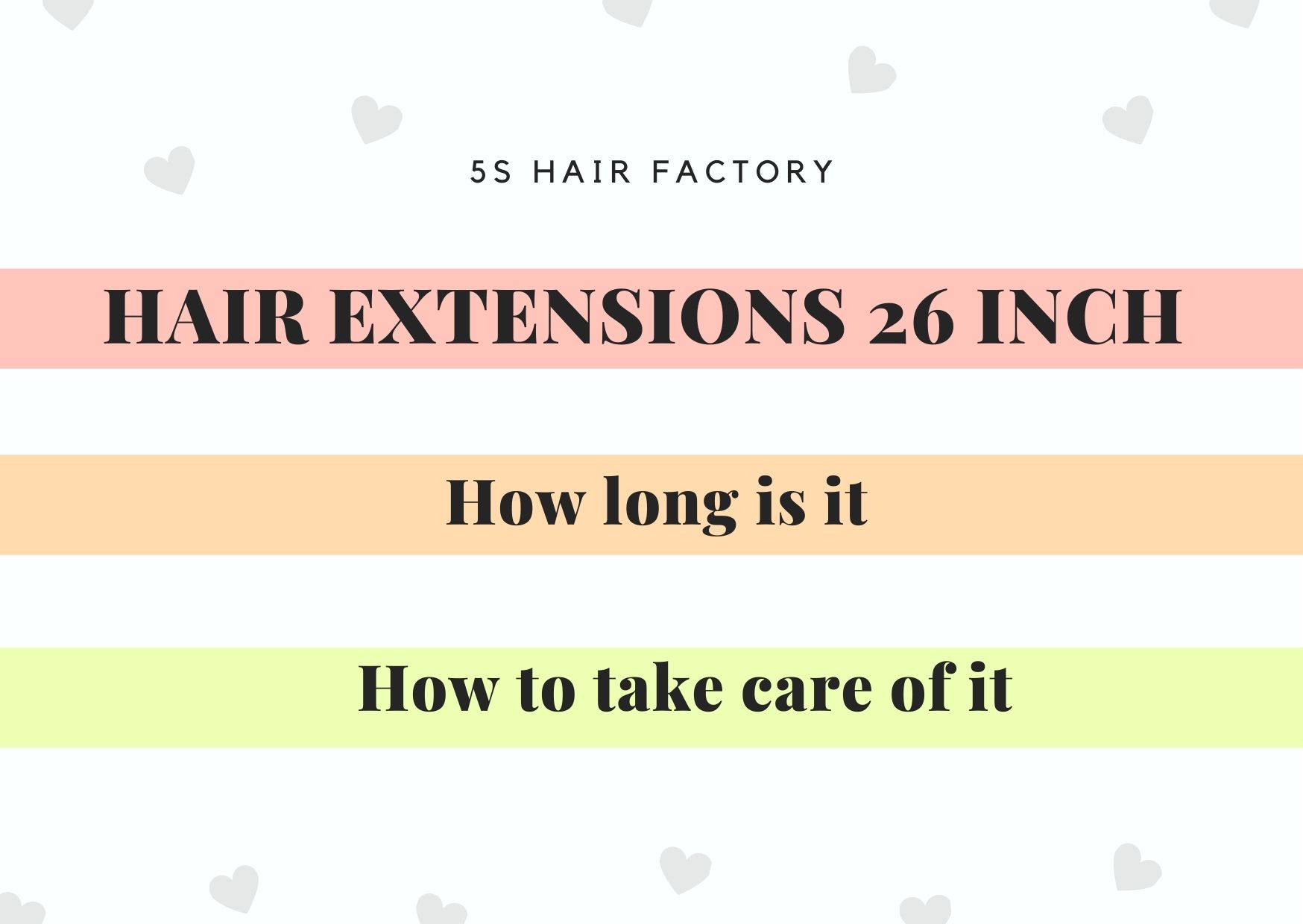 Hair extensions 26 inch – How long is it and How to take care of it