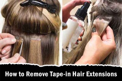 how to remove tape in hair extensions at home