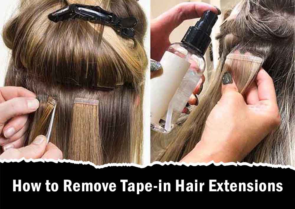 how to remove tape in hair extensions at home