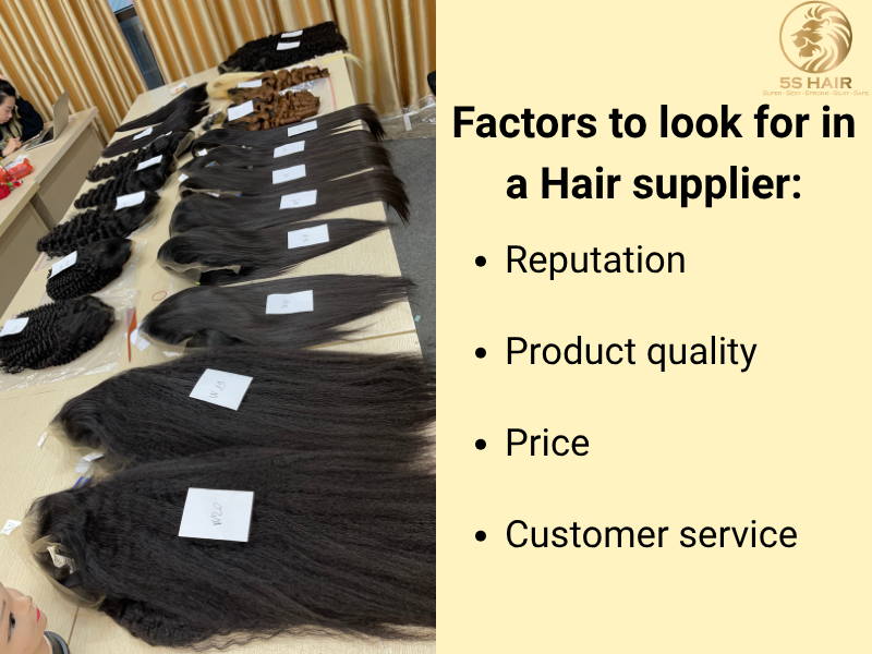 Factors to look for in a supplier