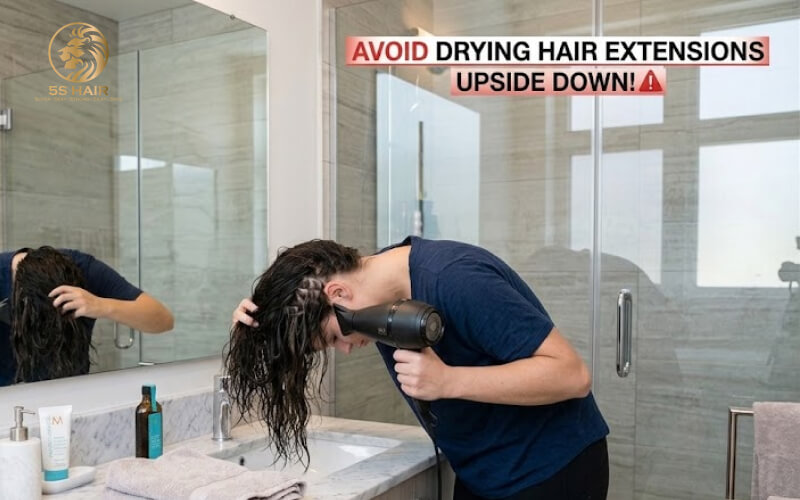 how-to-dry-hair-extensions
