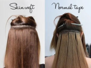 how to hide extensions when putting hair up