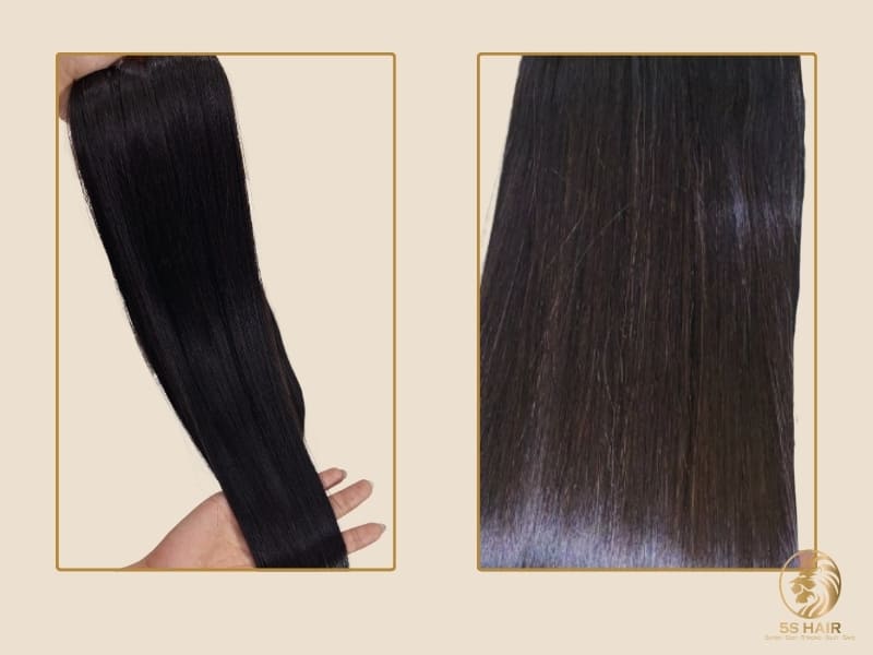 High-quality human hair extensions use higher-quality materials