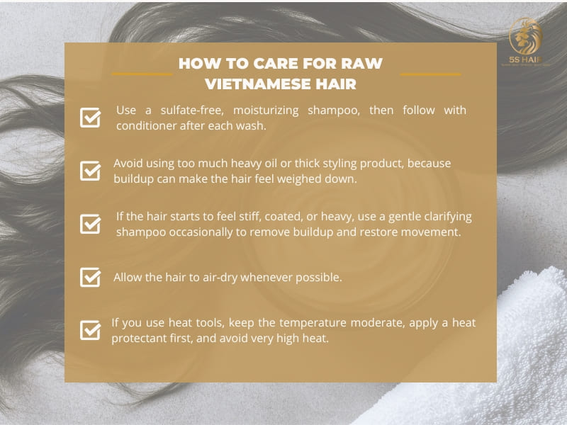 What Is Raw Vietnamese Hair? (Key Characteristics) 13 How to care for raw Vietnamese hair