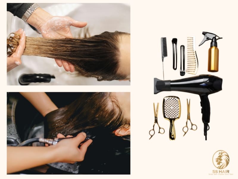 Practice proper hair extension care by using suitable products
