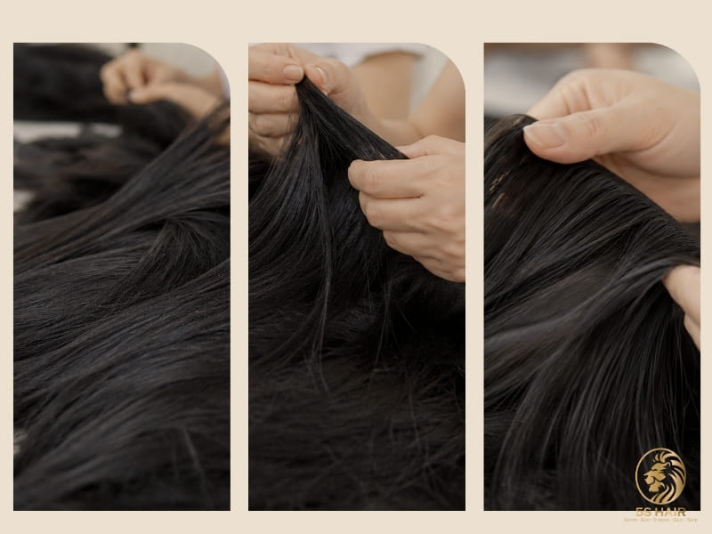 The production process of high-quality hair extensions is labor-intensive and requires strict quality control