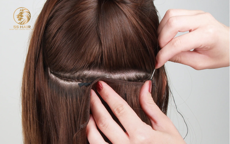 Weft hair is one of the easiest extension methods that can be reused