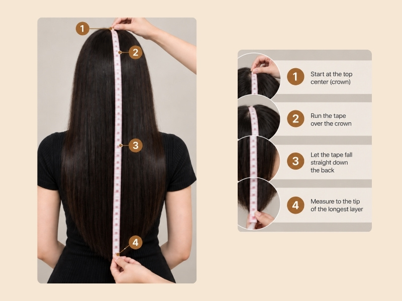 Hair Length Chart Inches for Women: Choose the Right Length 6 how to measure hair length