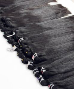 Home 46 natural straight hair bundles
